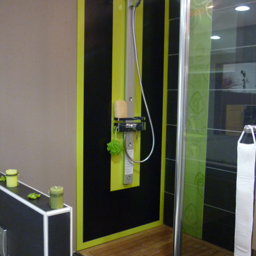 douche corian Grap green et nocturne